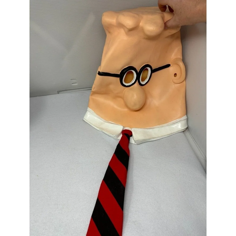 Vintage 1990s Official Dilbert Over Head Latex Mask Halloween Costume UFS‎ Rare